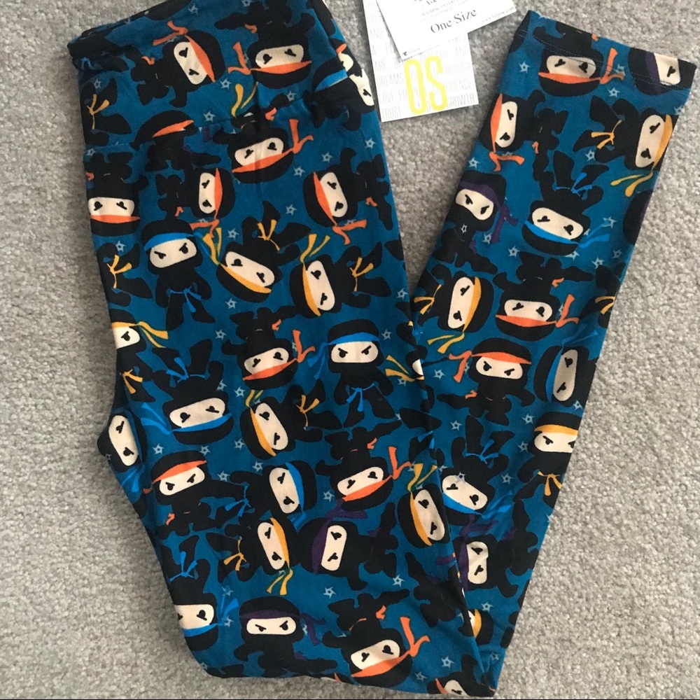 NWT OS LuLaRoe Ninja Leggings HTF Unicorn Print!